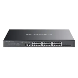 Tp-link sg5428xmpp switch di rete gestito l3 gigabit ethernet (10/100/1000) supporto power over ethernet (poe) nero