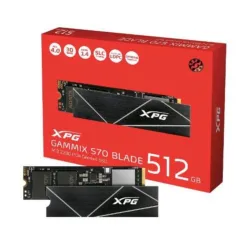 Adata xpg gammix s70 blade ssd 512gb m.2 2280 nvme pcie 4x4 3d nand ldpc aes 256 bit funziona con ps5.