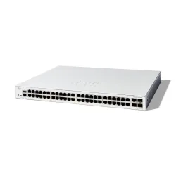 Cisco catalyst c1200-48t-4x switch gestito l3 - 48 x 10/100/1000base-t + 4 x 10 gigabit sfp+ montabile su rack bianco