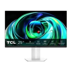 Tcl monitor gaming 24,5 mled ips 16:9 fhd 5ms 144hz 450 cdm, miniled direct-84, 99 srgb, vga/hdmi, bianco