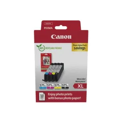 Canon 0332c006 cartuccia d\`inchiostro 4 pz originale resa elevata (xl) nero, ciano, magenta, giallo