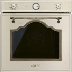 Smeg Forno Incasso Ventilato Cortina 60cm Panna Sf67c1po 8017709351311