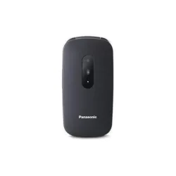 Panasonic kx-tu446 easy phone clamshell 2.4 tasti grandi ampio display tasto sos compatibile con apparecchi acustici black