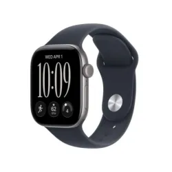 Apple watch series 12 2026 gps cassa 42mm in alluminio grigio siderale con cinturino sport blu marino m/l