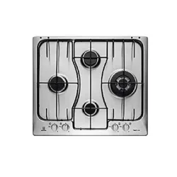 Electrolux rgg6243lox piano cottura a gas da incasso 4 fuochi acciaio