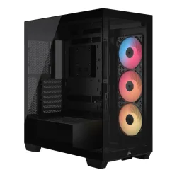 Corsair 3500x rs-r argb case midi tower vetro temperato no-power mini-itx/matx/atx/e-atx