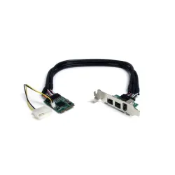 Startech.com scheda adattatore mini pci express firewire 2b 1a 1394 a 3 porte