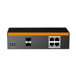Link switch 4p gigabit poe 2sfp industriale managed ip40 duida din