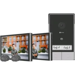 Ezviz VIDEOCITOFONO SMART HP7 2-FAMILI KIT BIFAMILIRE - 2K SCHERMO TOUCH 7" - UN VIDEOCITOFONO CON DUE PULSANTI INDIPENDENTI (EZVCSHP7TWO) 6941545638065