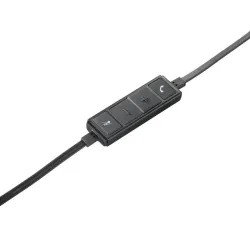 Logitech 981-000514 cuffia e auricolare cablato a padiglione ufficio usb tipo a nero, argento