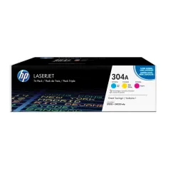 HP Confezione da 3 cartucce originali di toner ciano/magenta/giallo LaserJet 304