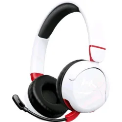 Hyperx cloud mini wireless cuffie gaming con microfono bluetooth eleiminazione del rumore attiva white edition