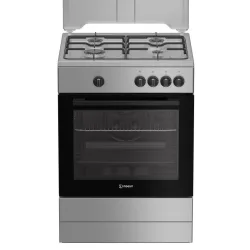 Indesit cucina a gas 4 bruciatori forno gas 64lt 60x60 inox i6ggkms