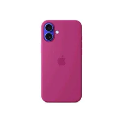 Apple iphone 16 plus silicone case magsafe fucsia