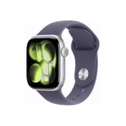 Aw s11 gps 42mm silver aluminium case with purple fog sport band - m/l