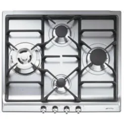 Smeg Piano Cottura Incasso Gas 4 Zone 60cm Inox Ser60sgh3 8017709105235
