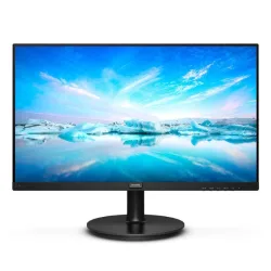 Philips 221v8 monitor adaptive sync 75 hz, va, full hd, 4ms, hdmi, vga, attacco vesa, nero, 22``