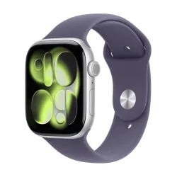 Aw s11 gps+cellular 46mm silver aluminium case with purple fog sport band - s/m