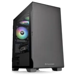 Thermaltake s100 tg case micro tower micro atx mini-itx pannello laterale in vetro temperato 1xusb 3.01xventola 120 mm black