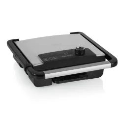 Princess piastra elettrica 2000w 30x27 cm piastra superiore flessibile antiaderente termostato regolabile nero