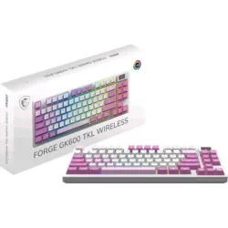 Msi gk600 white deep purple light purple forge keyboard ,ita