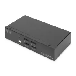Digitus switch kvm, 4 porte, schermo singolo 4k, hdmi®