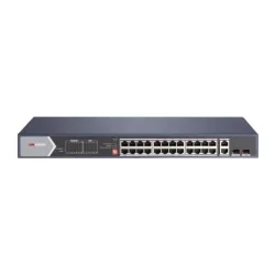 Switch 24p lan gigabit poe hikvision ds-3e0528hp-e 802.3af/at/bt - l2 unmanaged fino:31/10