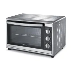 Ariete bon cuisine 560 forno elettrico ventilato 56l girarrosto 6 funzioni di cottura 2.200w colore silver/nero