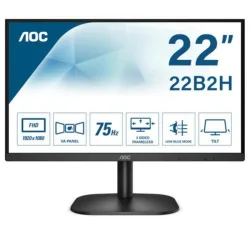 Aoc monitor 21.5`` led va 22b2h 1920x1080 full hd tempo di risposta 4 ms