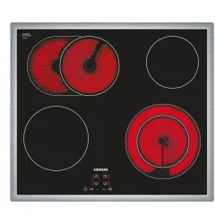 Siemens et645hn17e piano cottura nero da incasso ceramica 4 fornello(i)
