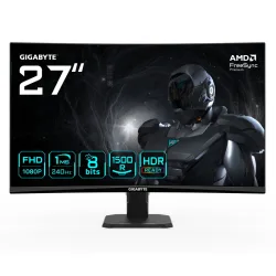 Gigabyte gs27fc2 monitor curvo 27 va 240hz full hd 1ms 2*hdmi/displayport