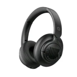 Conceptronic alvah02b cuffie stereo bluetooth 5.4 con microfono musica e chiamate cancellazione attiva del rumore anc ingrasso audio jack 3.5mm nero