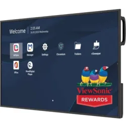 Viewsonic mon 43ds uhd mm dvi hdmi vesa 4k 500nit 8gb 32gb andr 14 24/7 pd65w