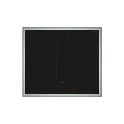 Siemens iq500 ed645hqc1e piano cottura nero, acciaio inox da incasso 60 cm piano cottura a induzione 4 fornello(i)