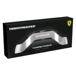 Thrustmaster t-chrono paddles leve del cambio push-pull in alluminio switch con contatti argentati compatibile con pc/ps4/ps5/ xbox one/ xbox series x|s licenza ferrari nero silver