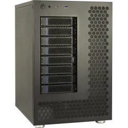 Inter-tech nas-8 custodia per disco rigido (hdd) nero 2.5/3.5\