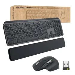 Logitech mx keys combo for business gen 2 tastiera mouse incluso ufficio rf senza fili + bluetooth qwerty us international