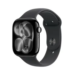 Apple Watch Series 11 GPS 46mm Alluminio Jet Black Cinturino Sport Nero M/L
