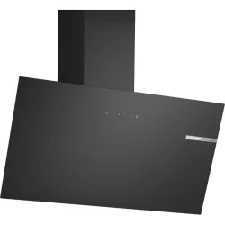 Bosch Cappa Design In Vetro A Muro 80cm 220w Luce Led Nero Dwk85dk60 4242005396283