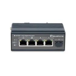 Levelone igp-0501 switch di rete gigabit ethernet (10/100/1000) supporto power over ethernet (poe) nero