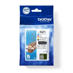 Brother LC-421VAL PagePack 4 pz Originale Resa standard Nero, Ciano, Magenta, Gi