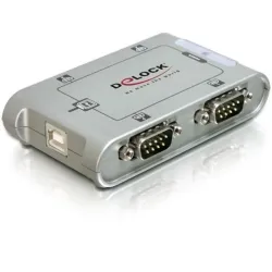 Delock 4 port usb 2.0 serial hub argento