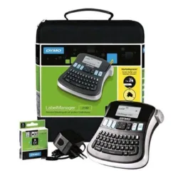 Dymo labelmanager 210d+ qwerty kitcase etichettatrice termica su nastro d1 wireless nero grigio