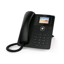 Snom d735 telefono ip fisso display tft 2.7 12 account sip vivavoce dsp 2 porte gigabit ethernet porta usb black