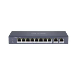 Hikvision switch 8p lan 10/100m rj45 poe+2p gigabit rj45 hikvision ds-3e0310p-e/m 802.3af/at, poe po