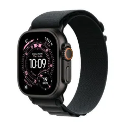 Ap ultra 3 gps + cellular 49mm black titanium case with black alpine loop - medium