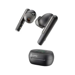 Poly auricolari nerofumo voyager free 60+ uc + adattatore bt700 usb-c + custodia di ricarica touchscreen