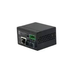 Levelone iec-4002 convertitore multimediale di rete 100 mbit/s modalità multipla nero