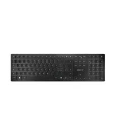 Cherry kw 9100 slim tastiera universale rf senza fili + bluetooth qwertz svizzere nero