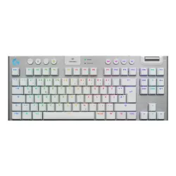 Logitech g g915 x lightspeed tastiera gaming usb + rf wireless + bluetooth qwertz tedesco bianco